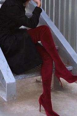 Thin Long Thigh Boots For Women